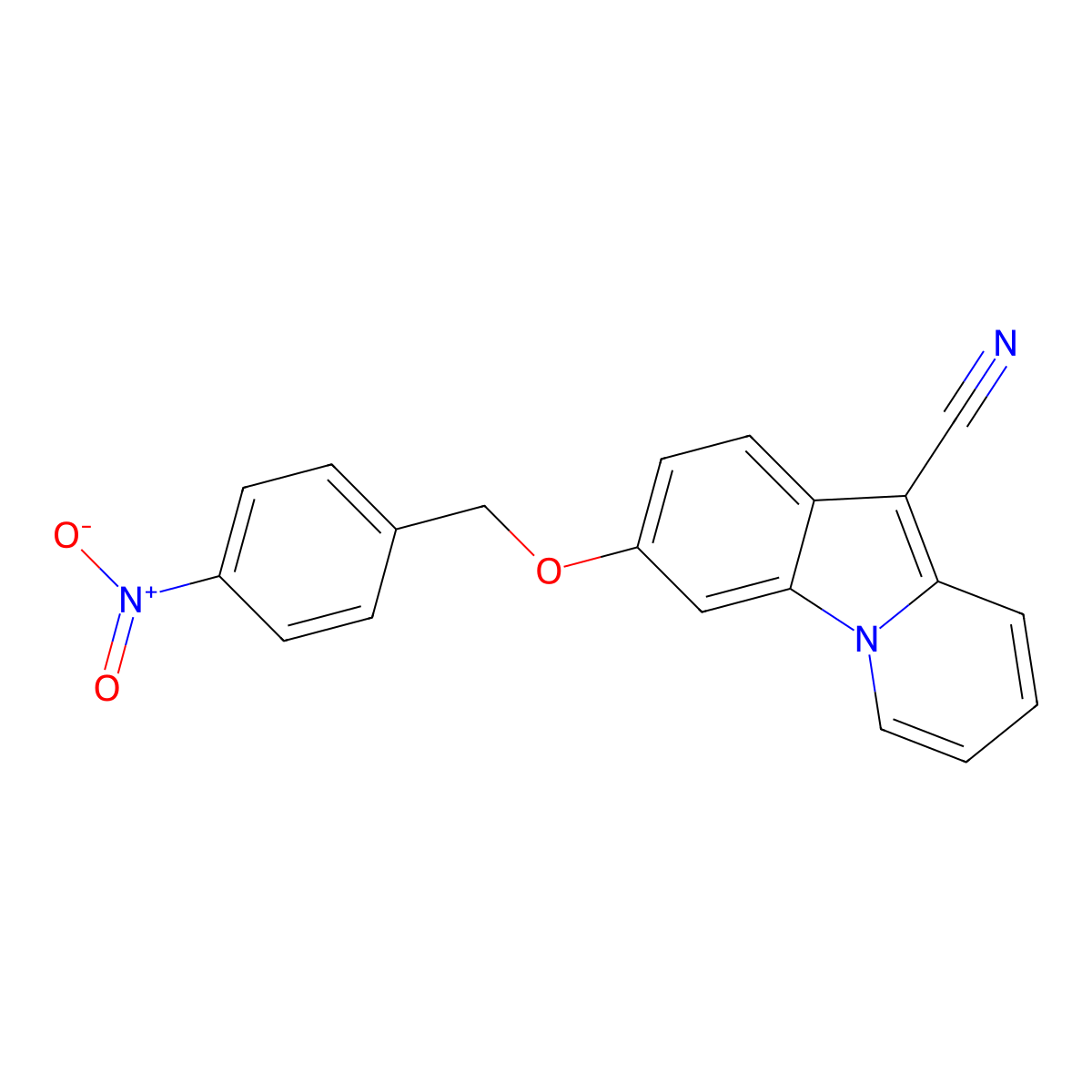 3-[(4-Nitrobenzyl)oxy]pyrido[1,2-a]indole-10-carbonitrile molecular structure, CAS 339107-08-3