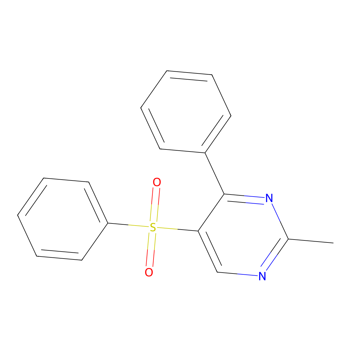 5-(Benzenesulfonyl)-2-methyl-4-phenylpyrimidine molecular structure, CAS 339107-90-3
