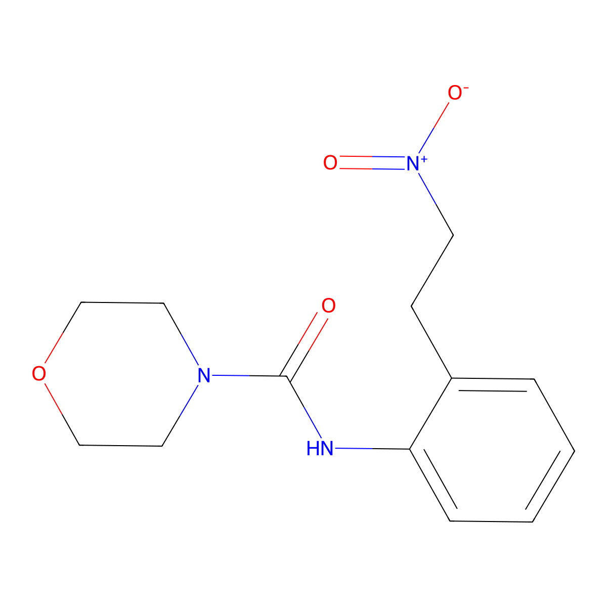 N-[2-(2-nitroethyl)phenyl]morpholine-4-carboxamide molecular structure, CAS 339110-96-2
