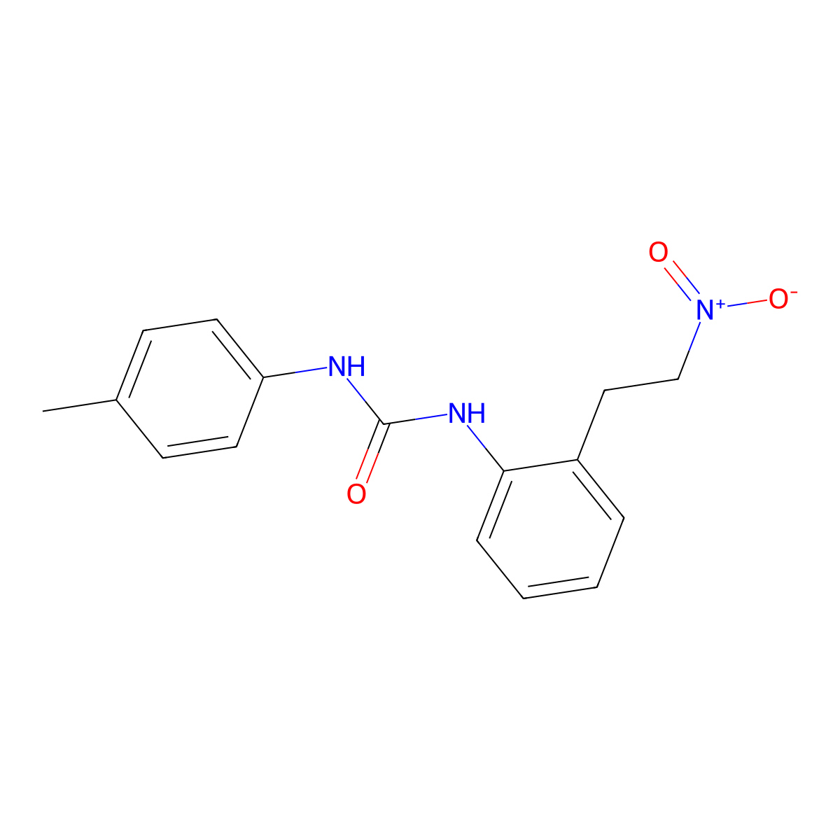 1-(4-Methylphenyl)-3-[2-(2-nitroethyl)phenyl]urea molecular structure, CAS 339111-28-3