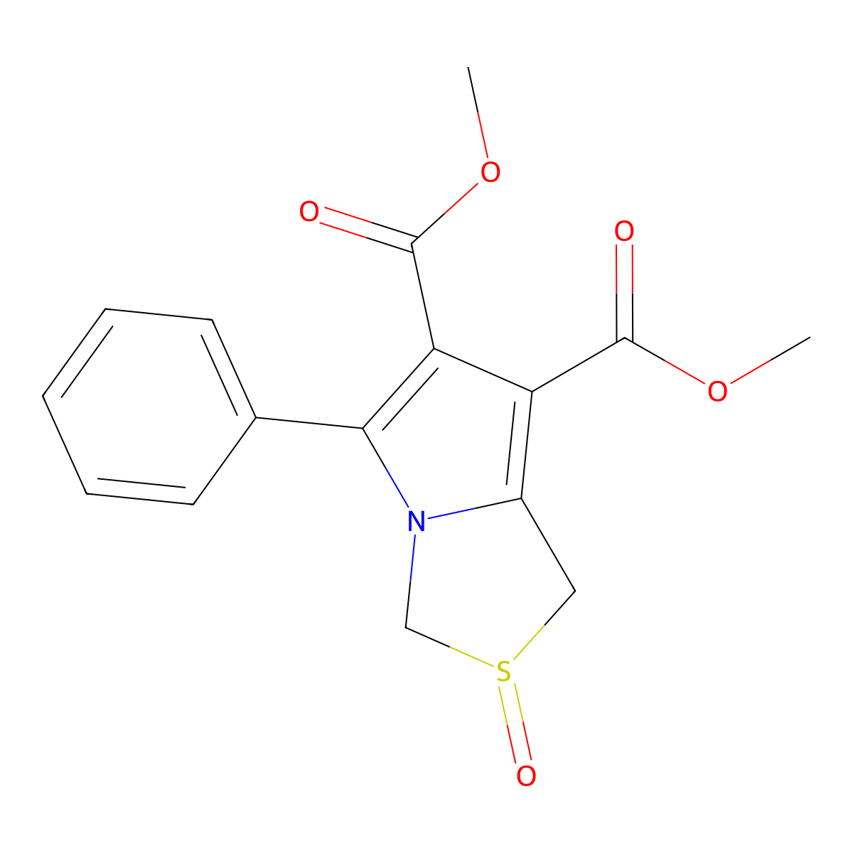 Dimethyl 2-oxo-5-phenyl-1,3-dihydropyrrolo[1,2-c][1,3]thiazole-6,7-dicarboxylate molecular structure, CAS 339113-06-3