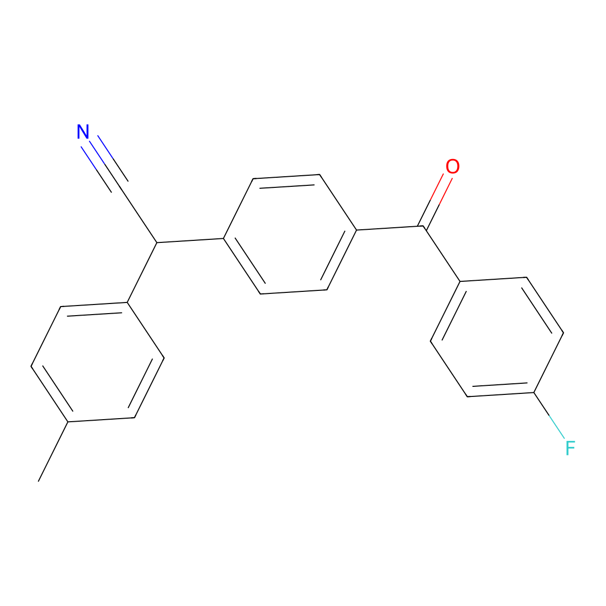 2-[4-(4-Fluorobenzoyl)phenyl]-2-(4-methylphenyl)acetonitrile molecular structure, CAS 339115-18-3