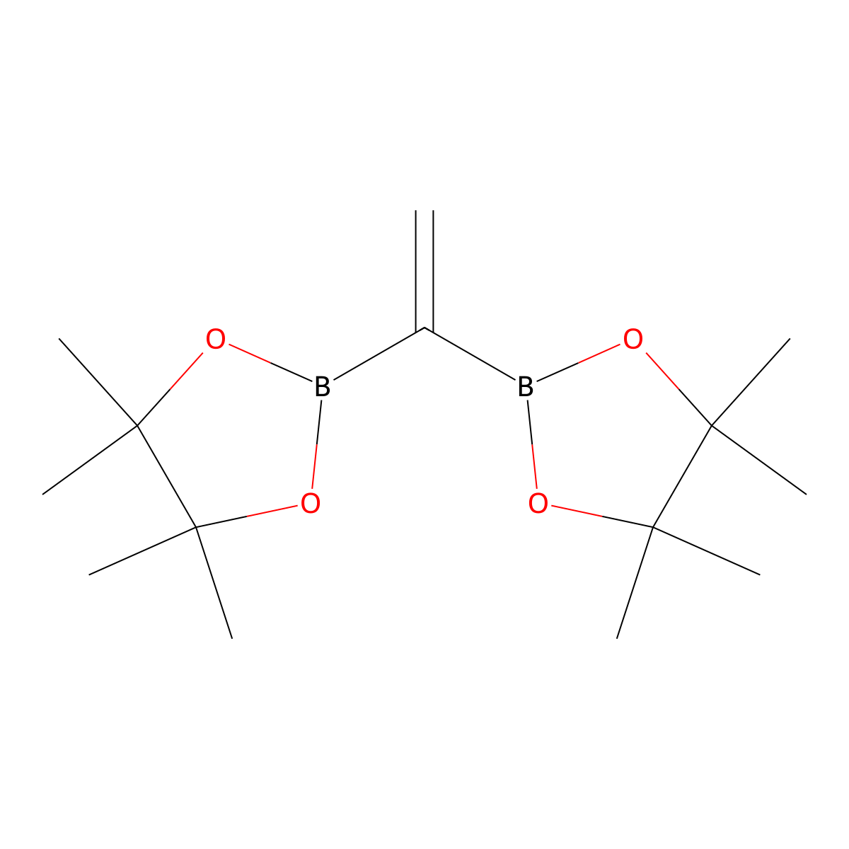 4,4,5,5-Tetramethyl-2-(1-(tetramethyl-1,3,2-dioxaborolan-2-yl)ethenyl)-1,3,2-dioxaborolane molecular structure, CAS 339166-89-1
