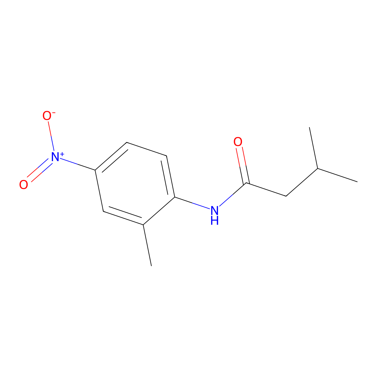 3-methyl-N-(2-methyl-4-nitrophenyl)butanamide molecular structure, CAS 339193-33-8