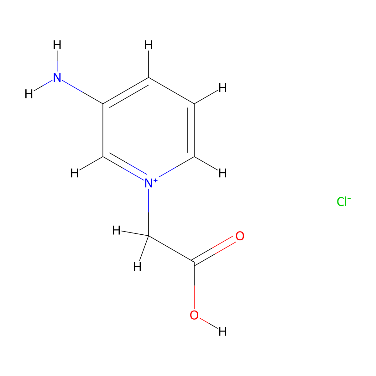 3-Amino-1-(carboxymethyl)pyridin-1-ium chloride molecular structure, CAS 339195-53-8