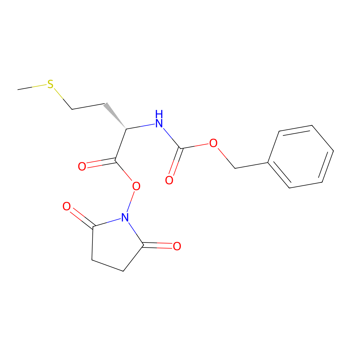 Z-Met-osu molecular structure, CAS 3392-01-6