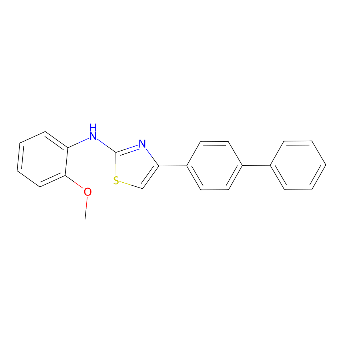 4-{[1,1'-biphenyl]-4-yl}-N-(2-methoxyphenyl)-1,3-thiazol-2-amine molecular structure, CAS 339204-45-4
