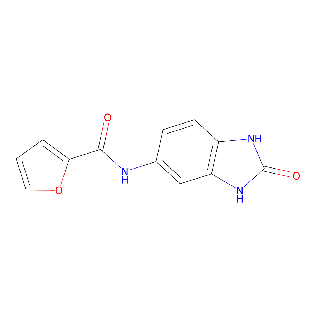 N-(2-oxo-1,3-dihydrobenzimidazol-5-yl)furan-2-carboxamide molecular structure, CAS 339207-13-5