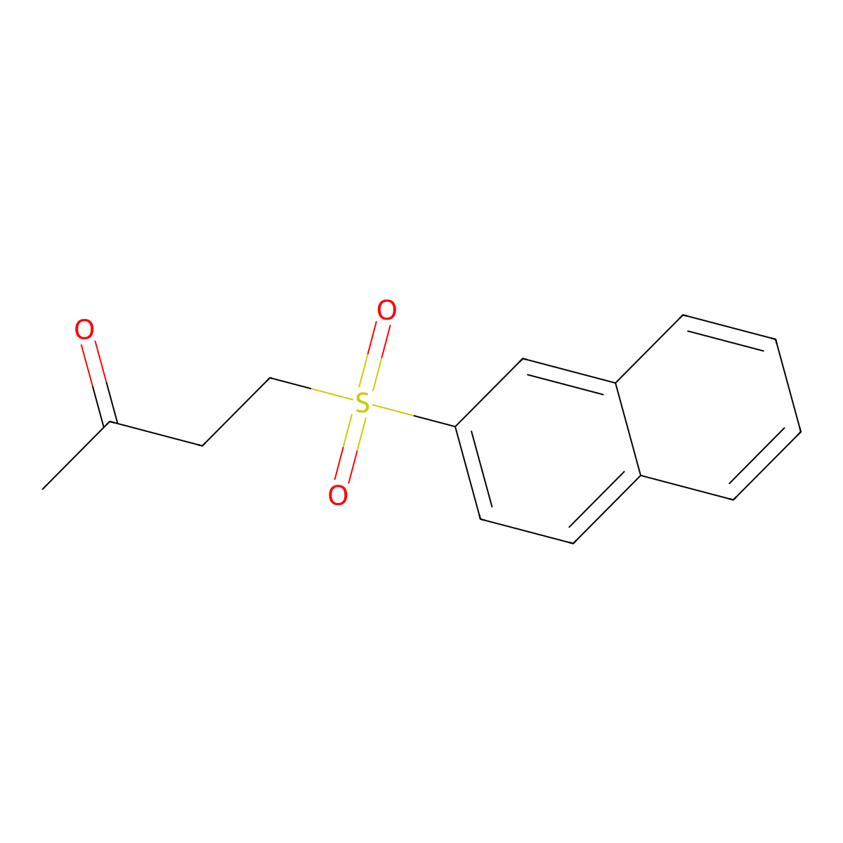 4-Naphthalen-2-ylsulfonylbutan-2-one molecular structure, CAS 339207-80-6