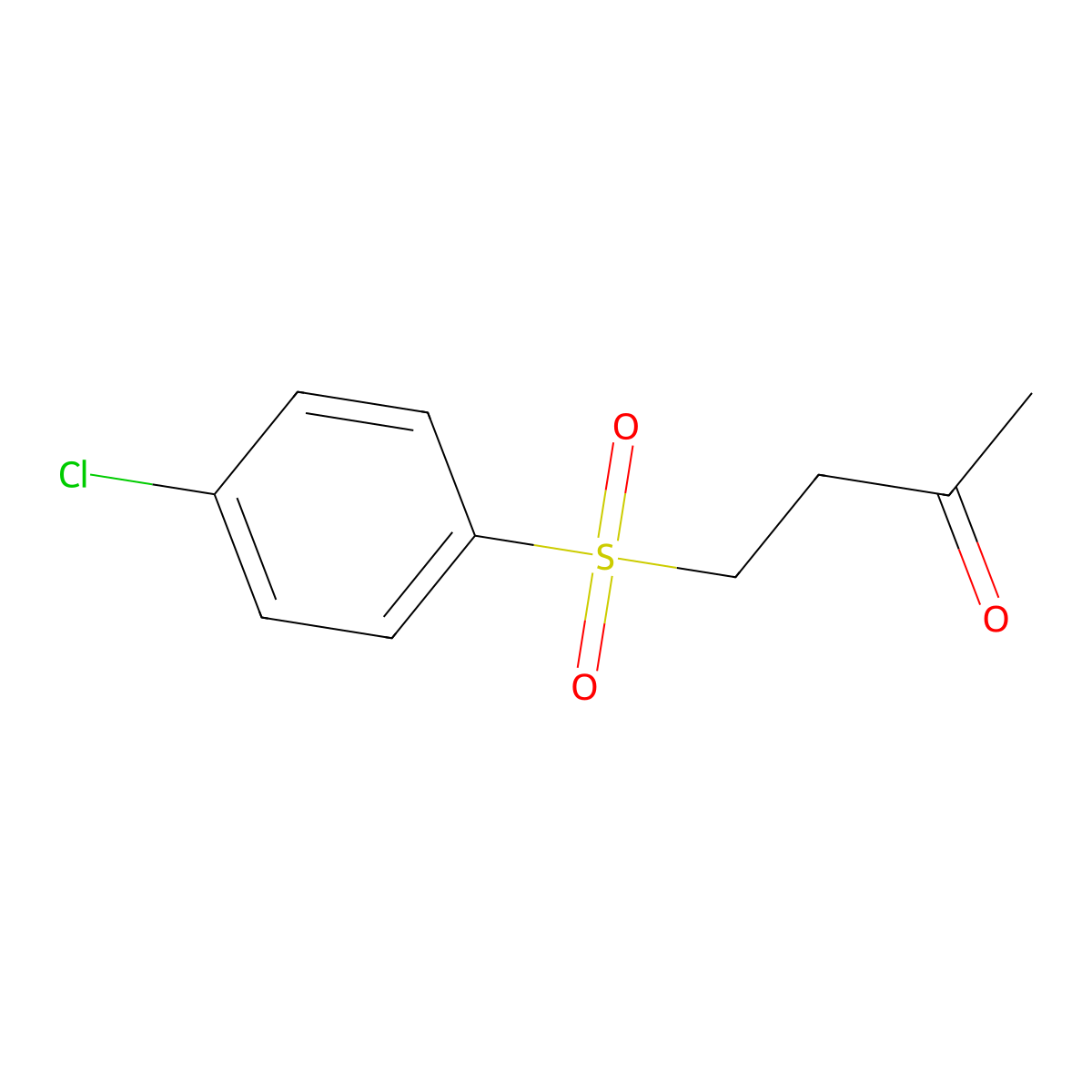 4-(4-Chlorophenyl)sulfonylbutan-2-one molecular structure, CAS 339207-82-8