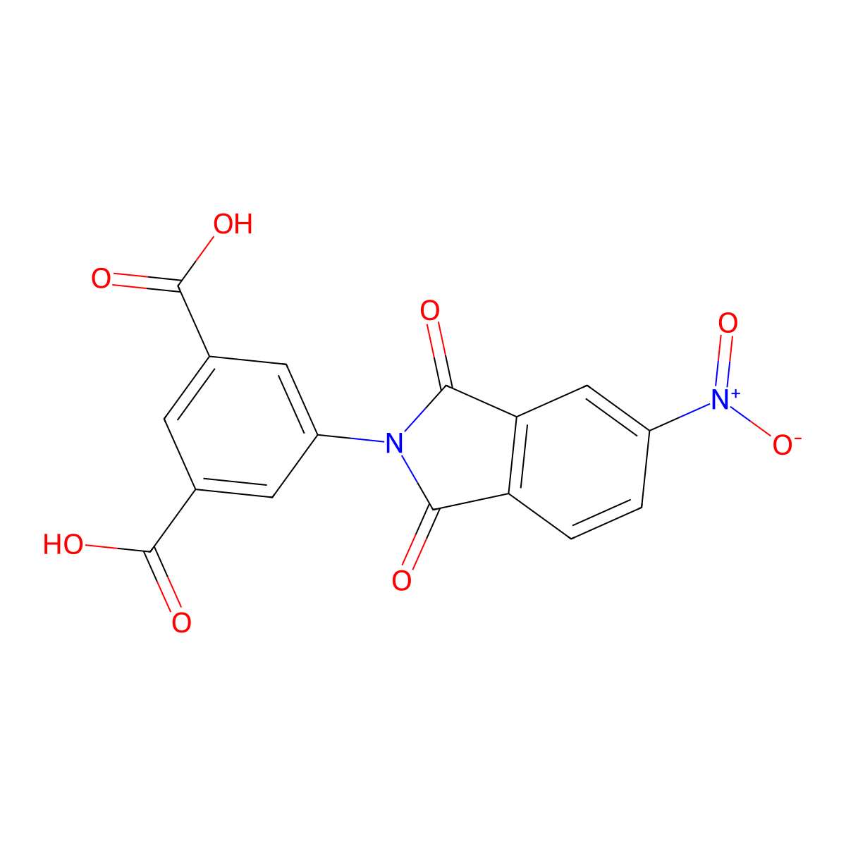 5-(5-Nitro-1,3-dioxo-1,3-dihydro-2H-isoindol-2-yl)isophthalic acid molecular structure, CAS 339207-88-4