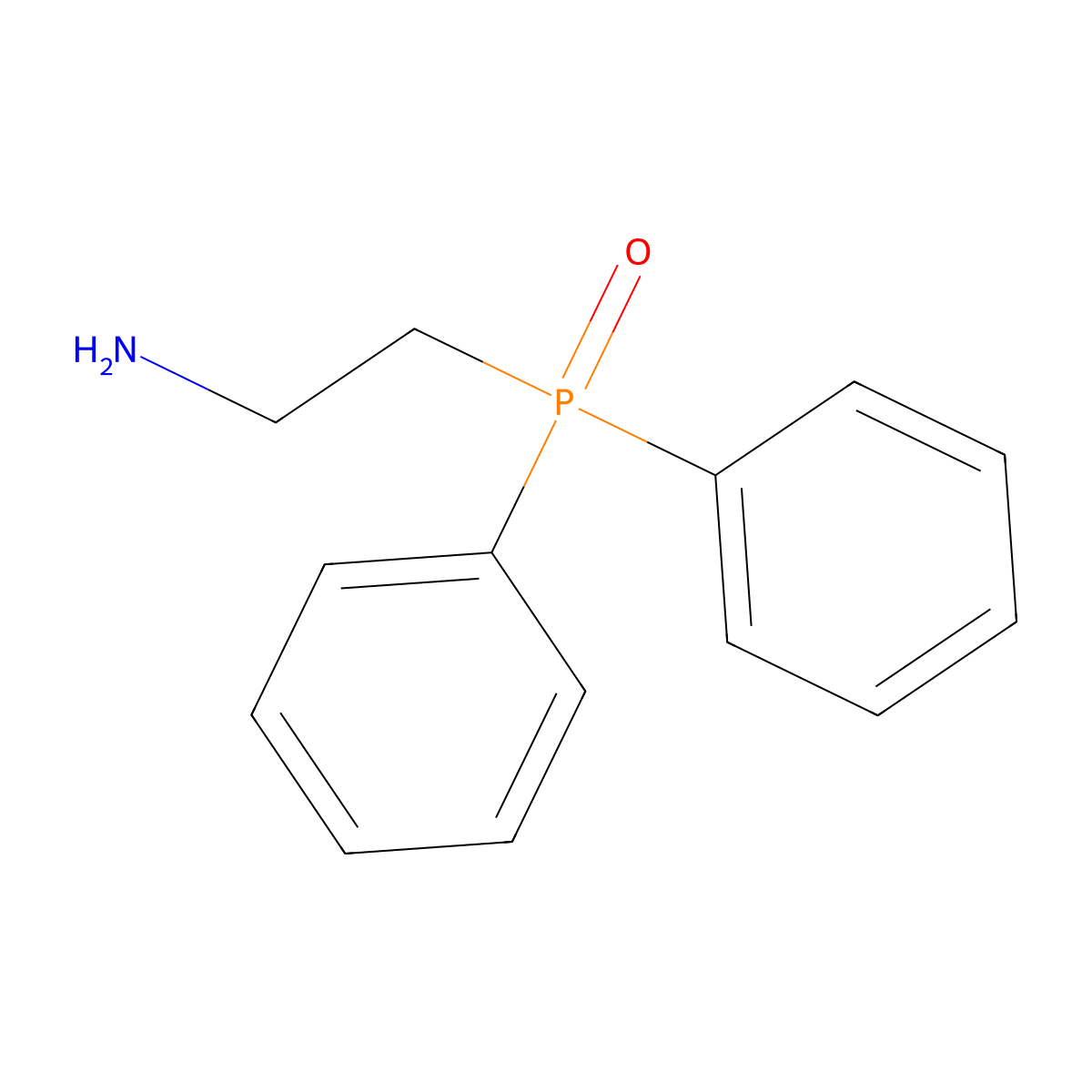 2-(Diphenylphosphoryl)ethan-1-amine molecular structure, CAS 33921-17-4
