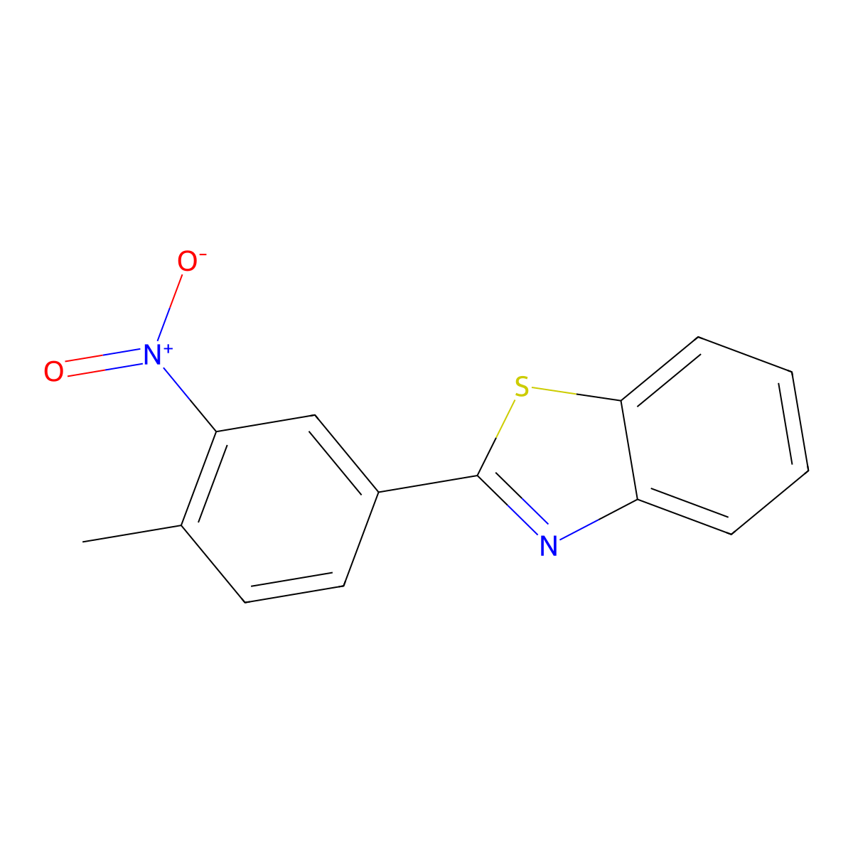 2-(4-Methyl-3-nitrophenyl)benzo[d]thiazole molecular structure, CAS 339220-39-2