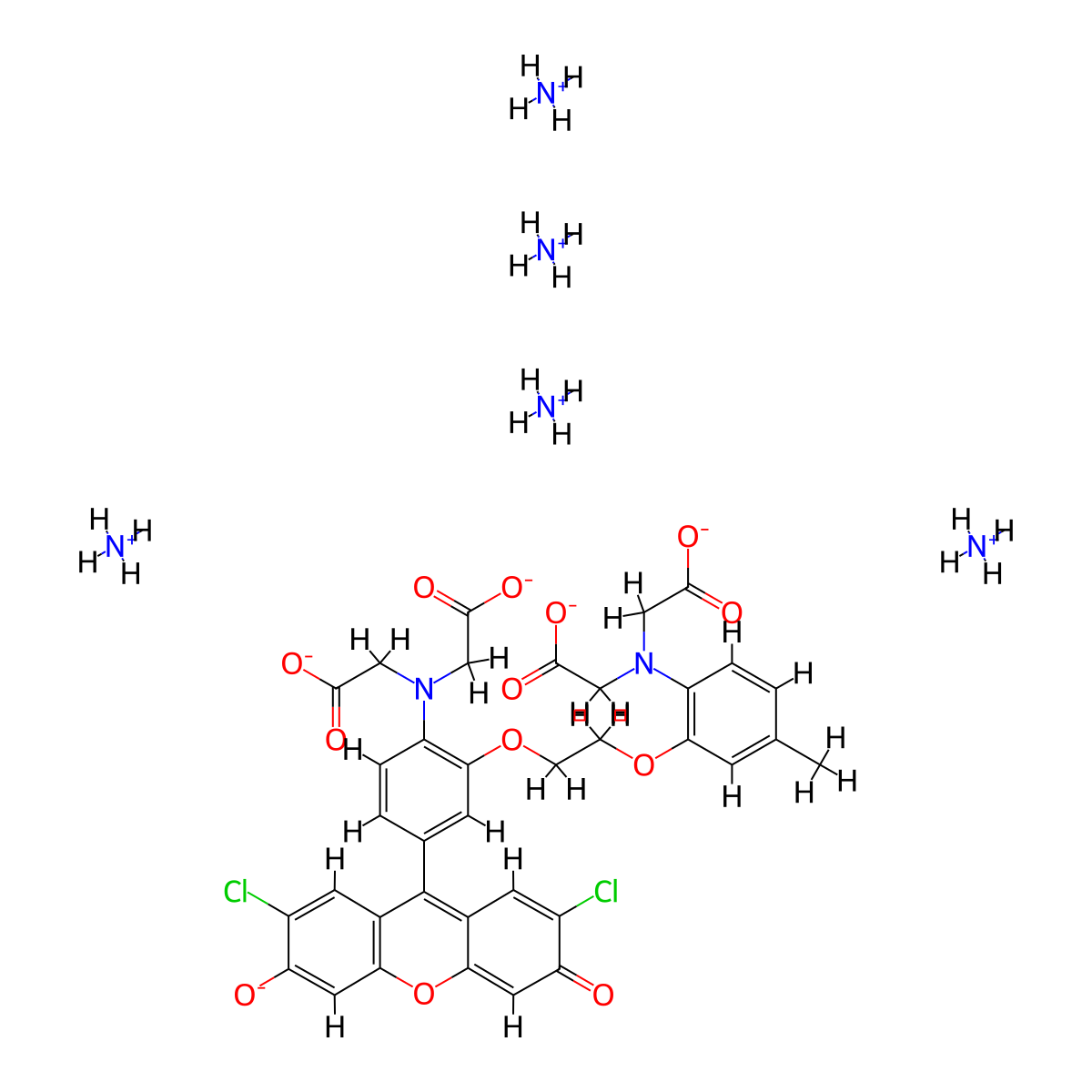 Fluo-3 (ammonium salt) molecular structure, CAS 339221-91-9