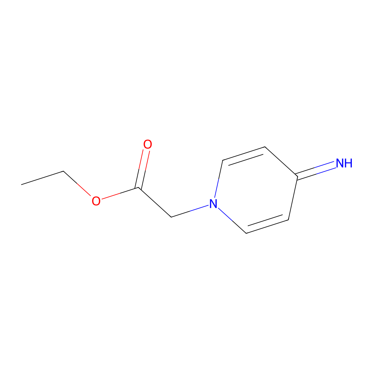 Ethyl 2-(4-iminopyridin-1(4H)-yl)acetate molecular structure, CAS 339224-66-7