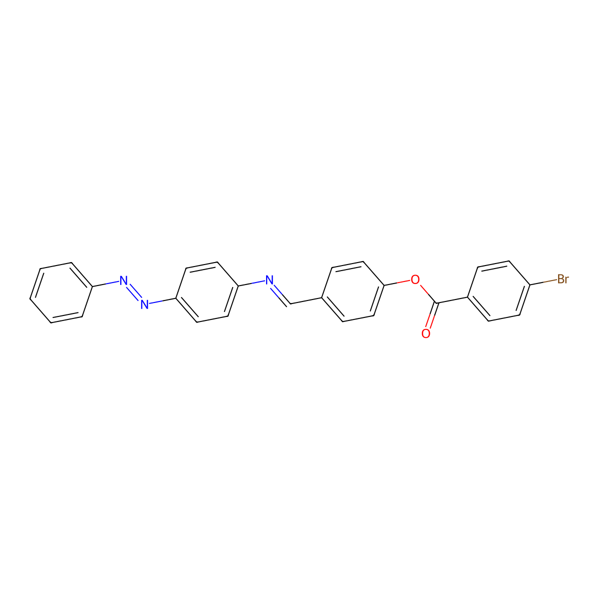 4-[(E)-({4-[(E)-phenyldiazenyl]phenyl}imino)methyl]phenyl 4-bromobenzoate molecular structure, CAS 339226-17-4
