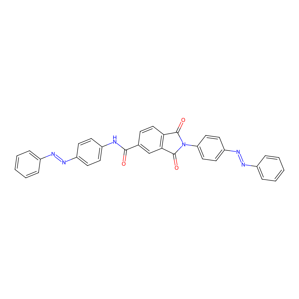 1,3-Dioxo-2-{4-[(1E)-2-phenyldiazen-1-YL]phenyl}-N-{4-[(1Z)-2-phenyldiazen-1-YL]phenyl}-2,3-dihydro-1H-isoindole-5-carboxamide molecular structure, CAS 339226-69-6