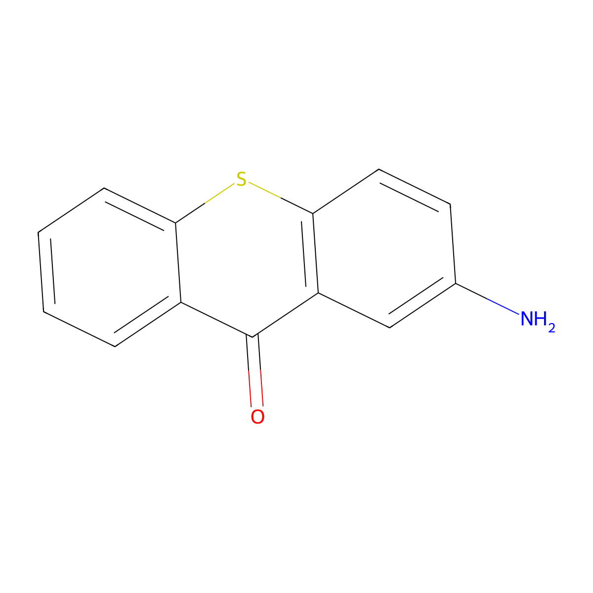 2-amino-9H-thioxanthen-9-one molecular structure, CAS 33923-98-7