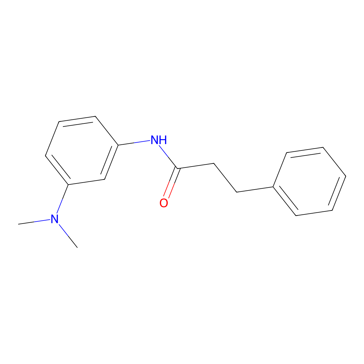 N-[3-(dimethylamino)phenyl]-3-phenylpropanamide molecular structure, CAS 339230-76-1