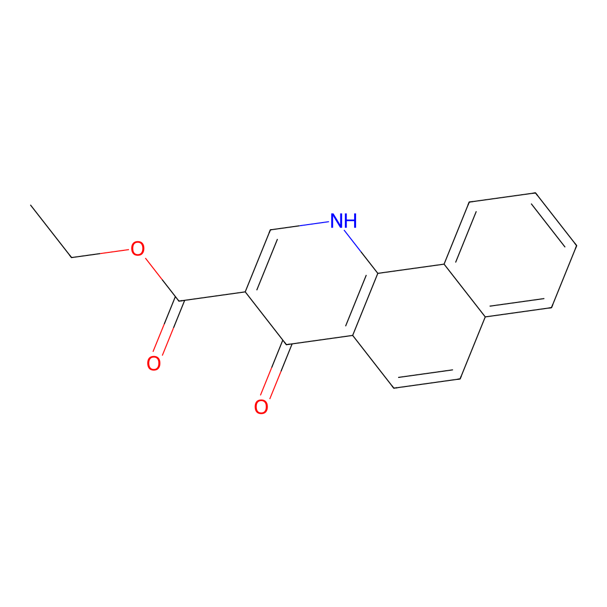 Ethyl 4-hydroxybenzo(h)quinoline-3-carboxylate molecular structure, CAS 339235-30-2