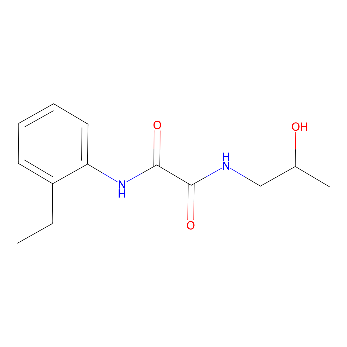 N-(2-ethylphenyl)-N'-(2-hydroxypropyl)ethanediamide molecular structure, CAS 339239-58-6