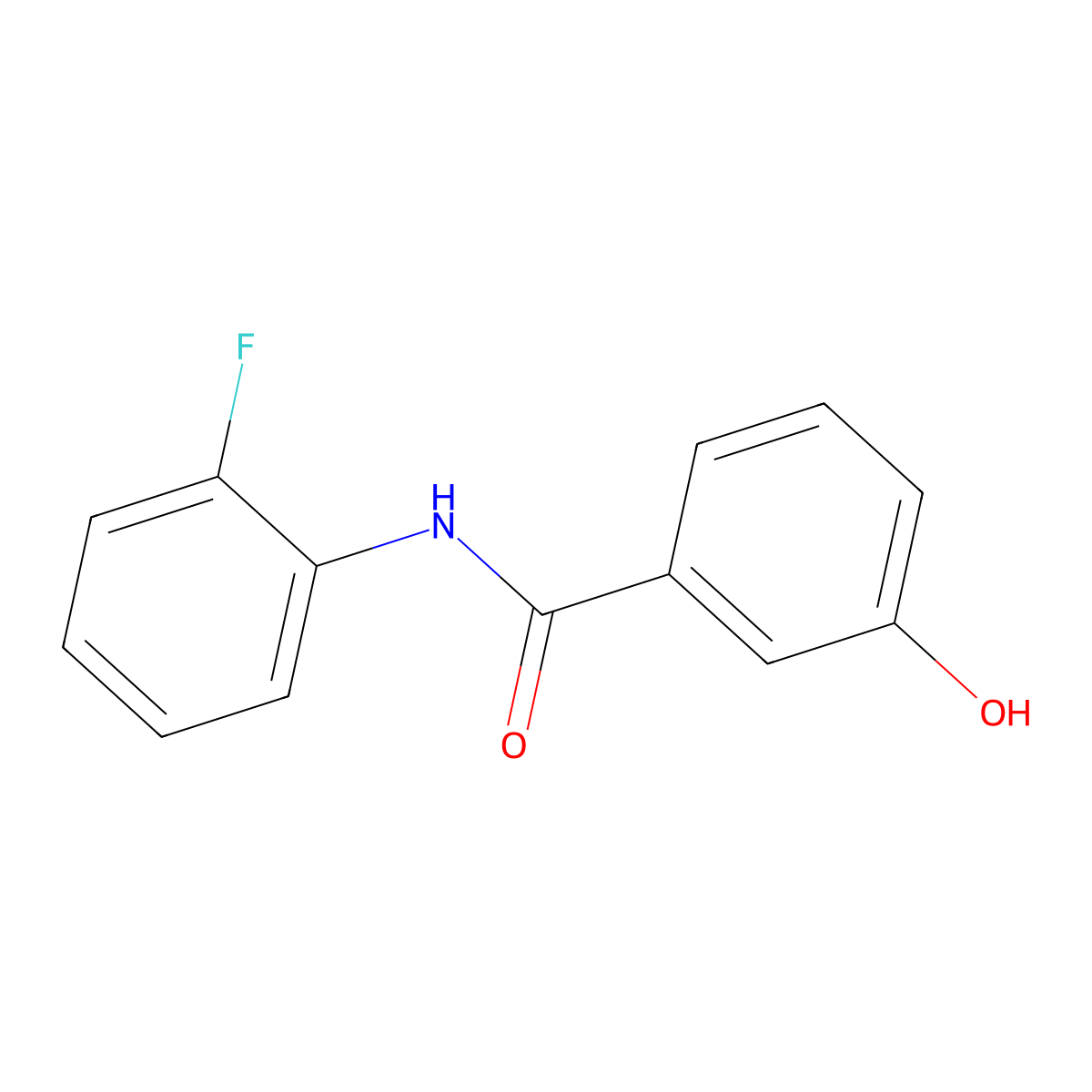 N-(2-fluorophenyl)-3-hydroxybenzamide molecular structure, CAS 339240-92-5