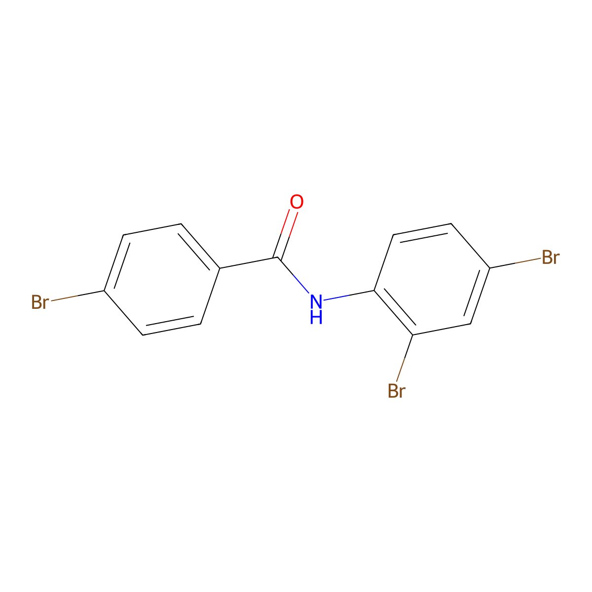 4-bromo-N-(2,4-dibromophenyl)benzamide molecular structure, CAS 339249-07-9