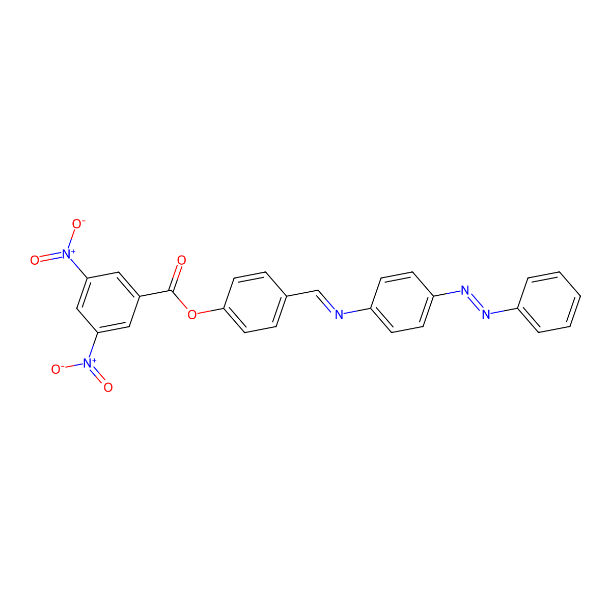 4-({[4-(2-Phenyldiazenyl)phenyl]imino}methyl)phenyl 3,5-bisnitrobenzoate molecular structure, CAS 339249-54-6