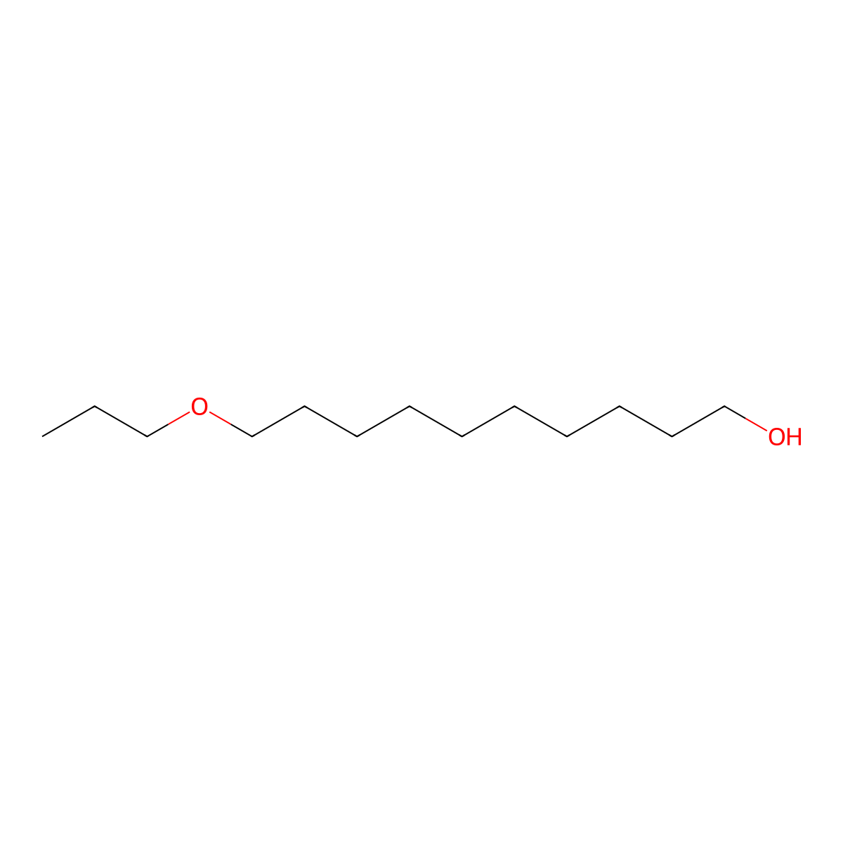 1-Decanol, 10-propoxy- molecular structure, CAS 33925-62-1