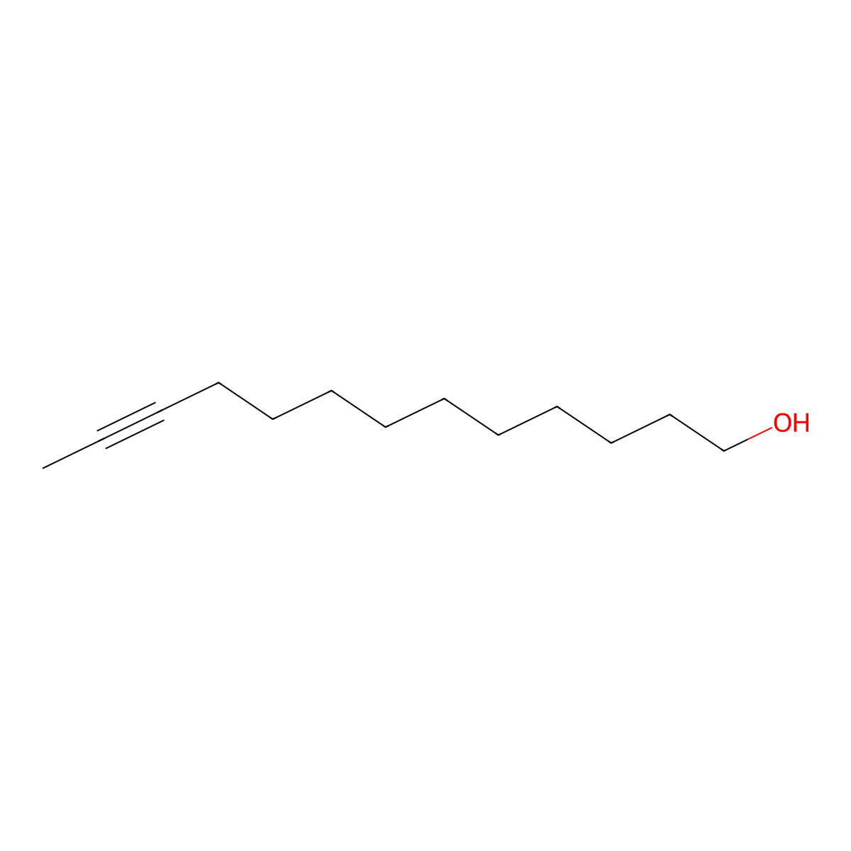 11-Tridecyn-1-ol molecular structure, CAS 33925-75-6