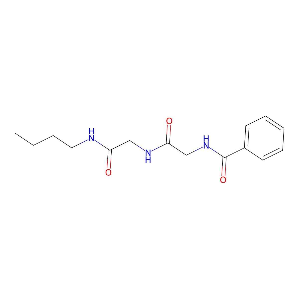 N-(2-{[2-(butylamino)-2-oxoethyl]amino}-2-oxoethyl)benzamide molecular structure, CAS 339250-82-7