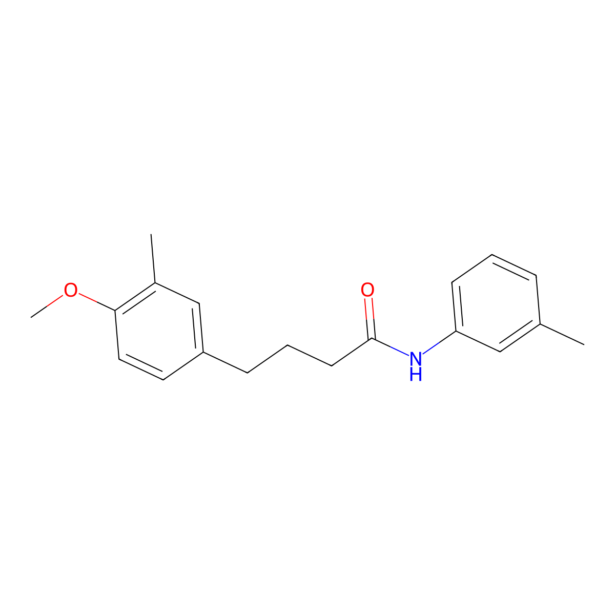 4-(4-methoxy-3-methylphenyl)-N-(3-methylphenyl)butanamide molecular structure, CAS 339252-22-1