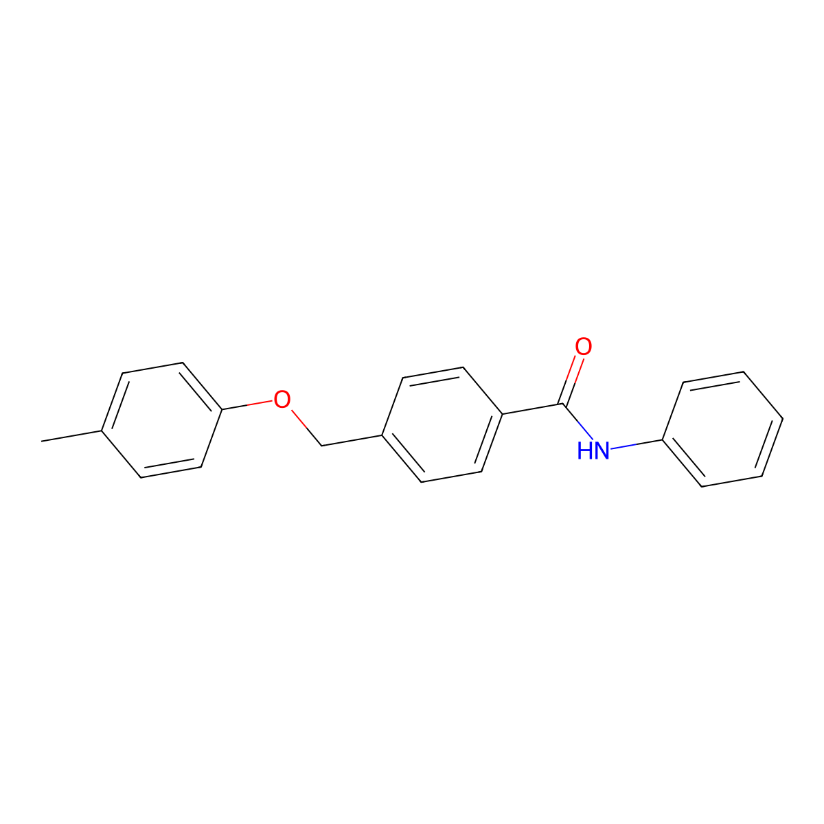 4-[(4-methylphenoxy)methyl]-N-phenylbenzamide molecular structure, CAS 339253-56-4