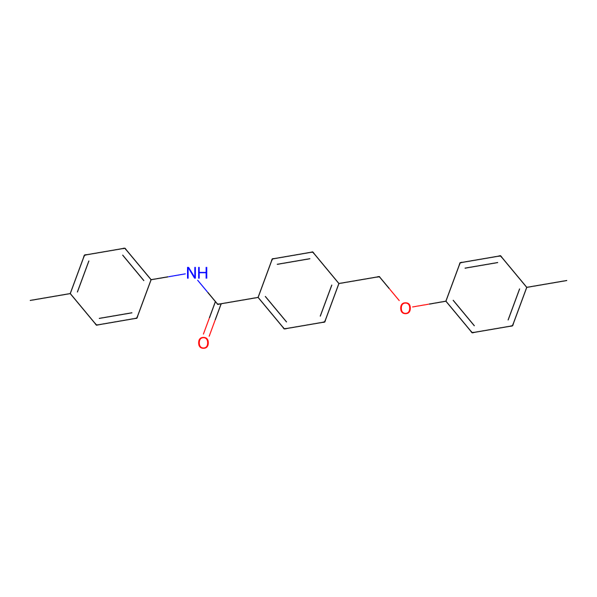 4-[(4-methylphenoxy)methyl]-N-(4-methylphenyl)benzamide molecular structure, CAS 339253-77-9