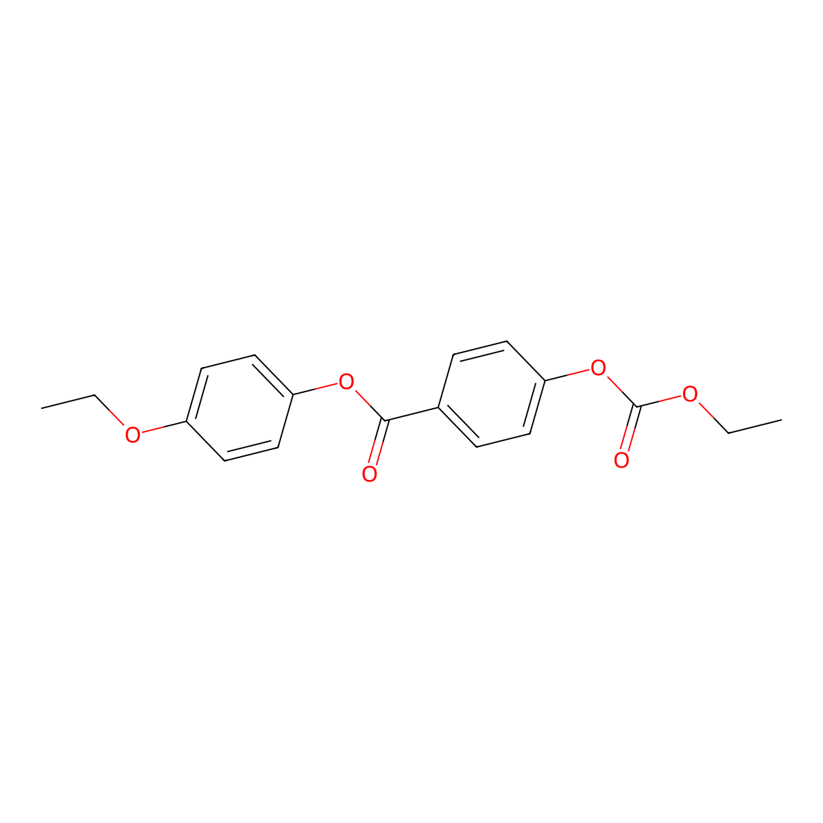 4-Ethoxyphenyl 4-((ethoxycarbonyl)oxy)benzoate molecular structure, CAS 33926-25-9