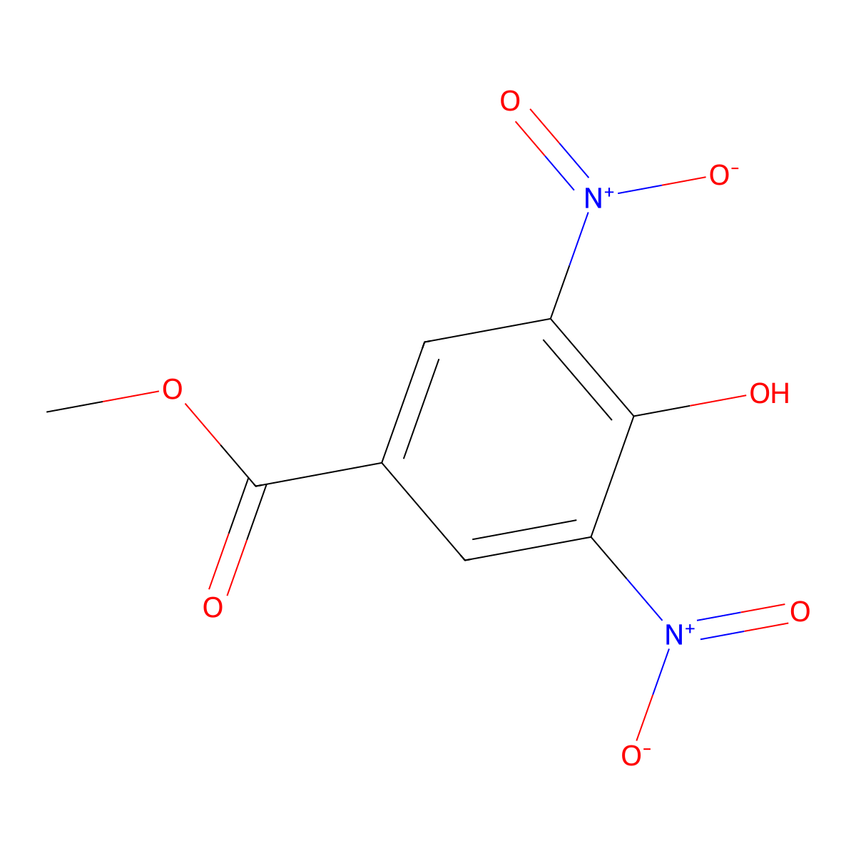 Methyl 4-hydroxy-3,5-dinitrobenzoate molecular structure, CAS 33927-05-8