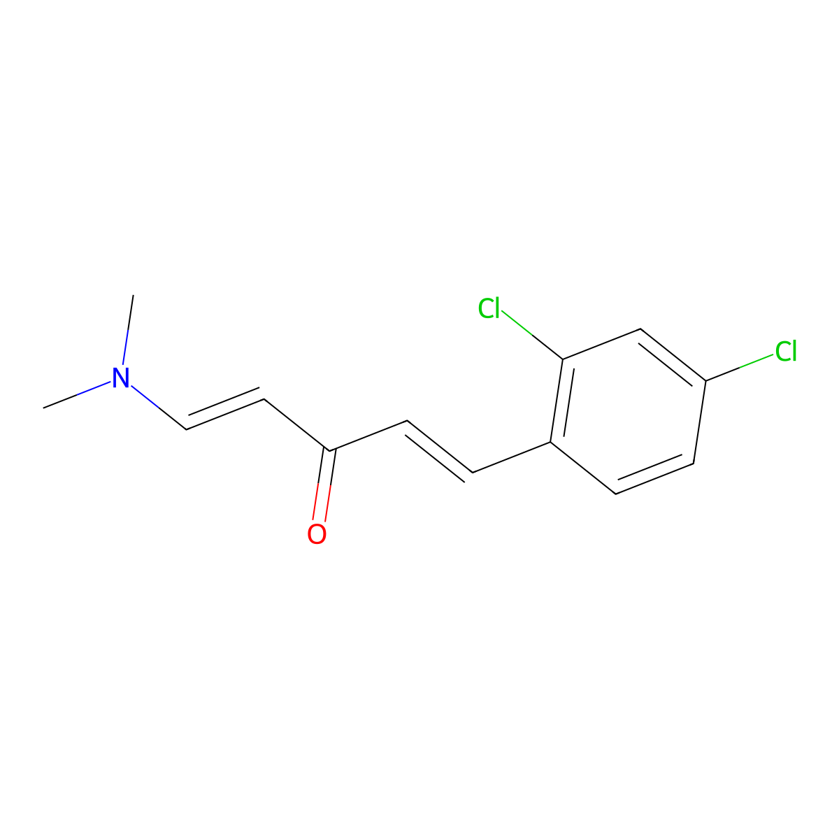 (1E,4E)-1-(2,4-dichlorophenyl)-5-(dimethylamino)penta-1,4-dien-3-one molecular structure, CAS 339278-34-1