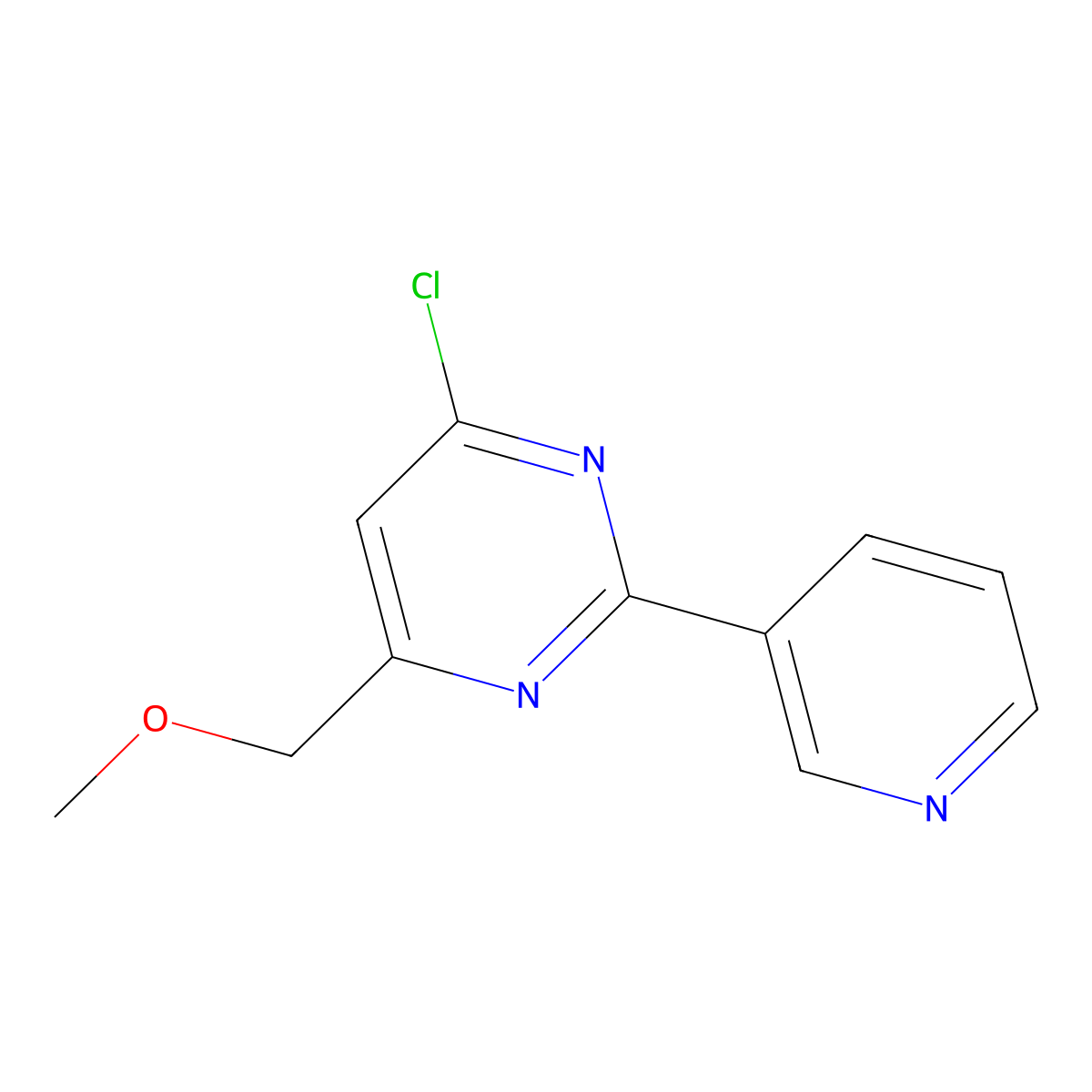 4-Chloro-6-(Methoxymethyl)-2-(Pyridin-3-Yl)Pyrimidine molecular structure, CAS 339279-00-4