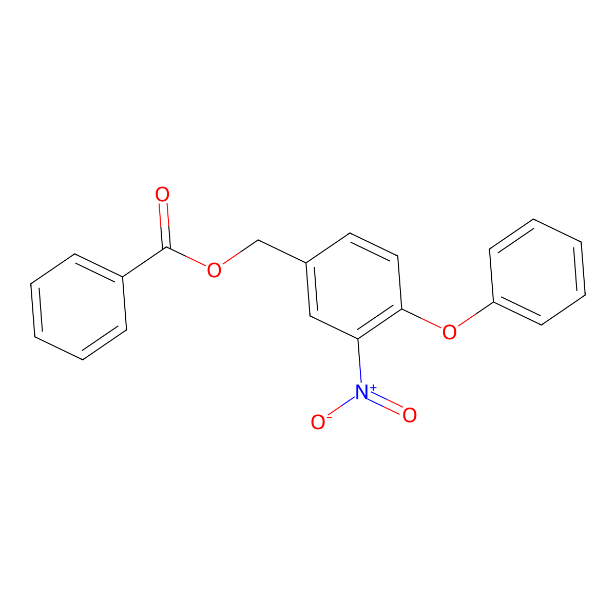 (3-Nitro-4-phenoxyphenyl)methyl benzoate molecular structure, CAS 339279-26-4