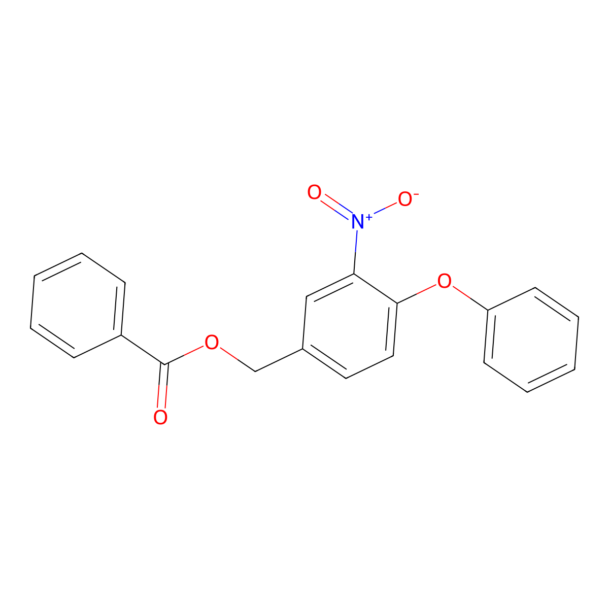 (3-Nitro-4-phenoxyphenyl)methyl benzoate molecular structure, CAS 339279-26-4