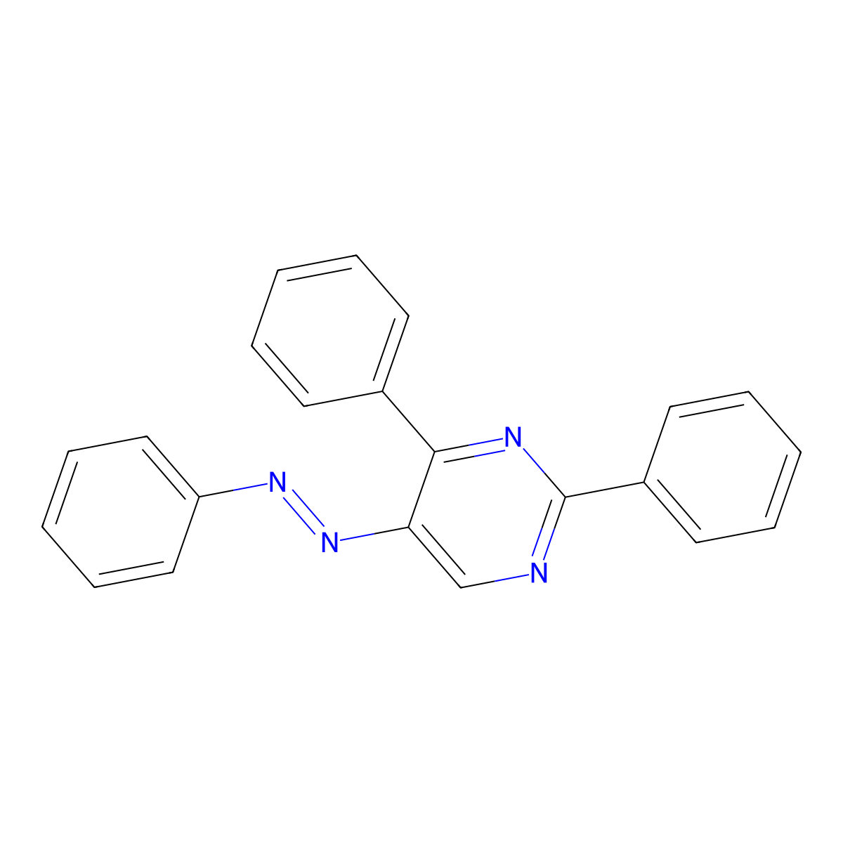 2,4-Diphenyl-5-(2-phenyldiazenyl)pyrimidine molecular structure, CAS 339279-49-1