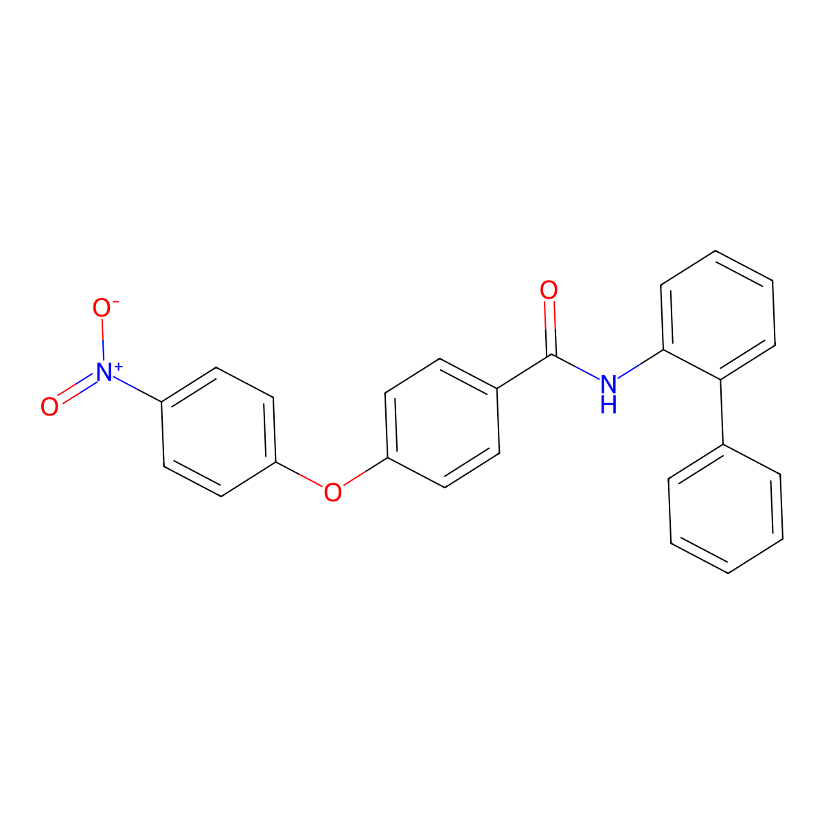 4-(4-nitrophenoxy)-N-(2-phenylphenyl)benzamide molecular structure, CAS 339288-04-9