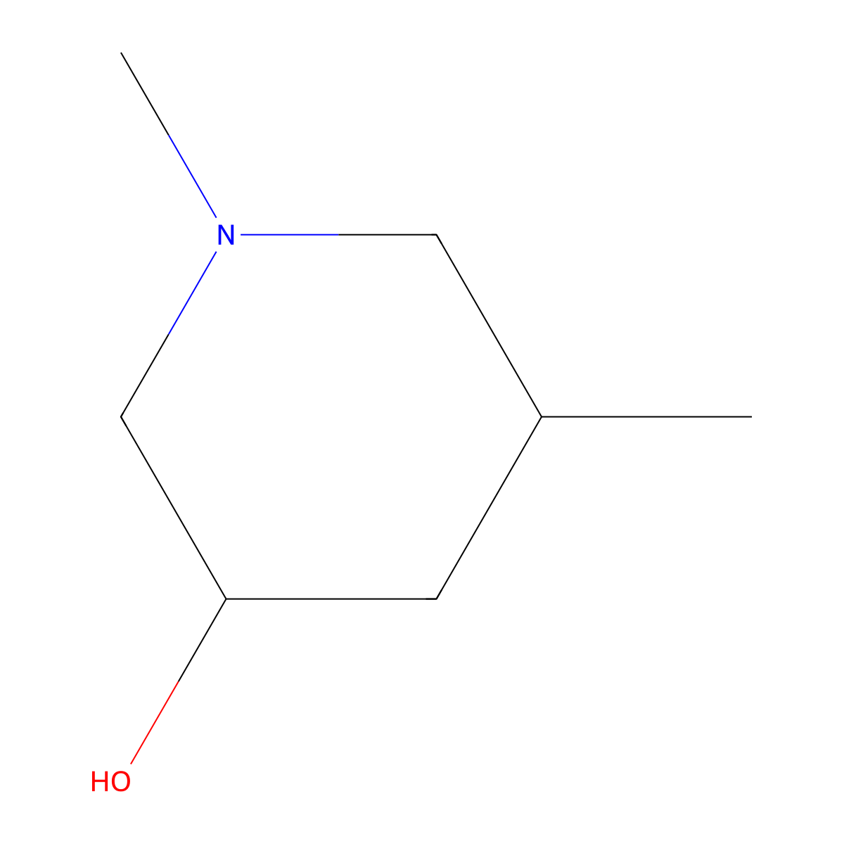 1,5-Dimethylpiperidin-3-ol molecular structure, CAS 339292-14-7