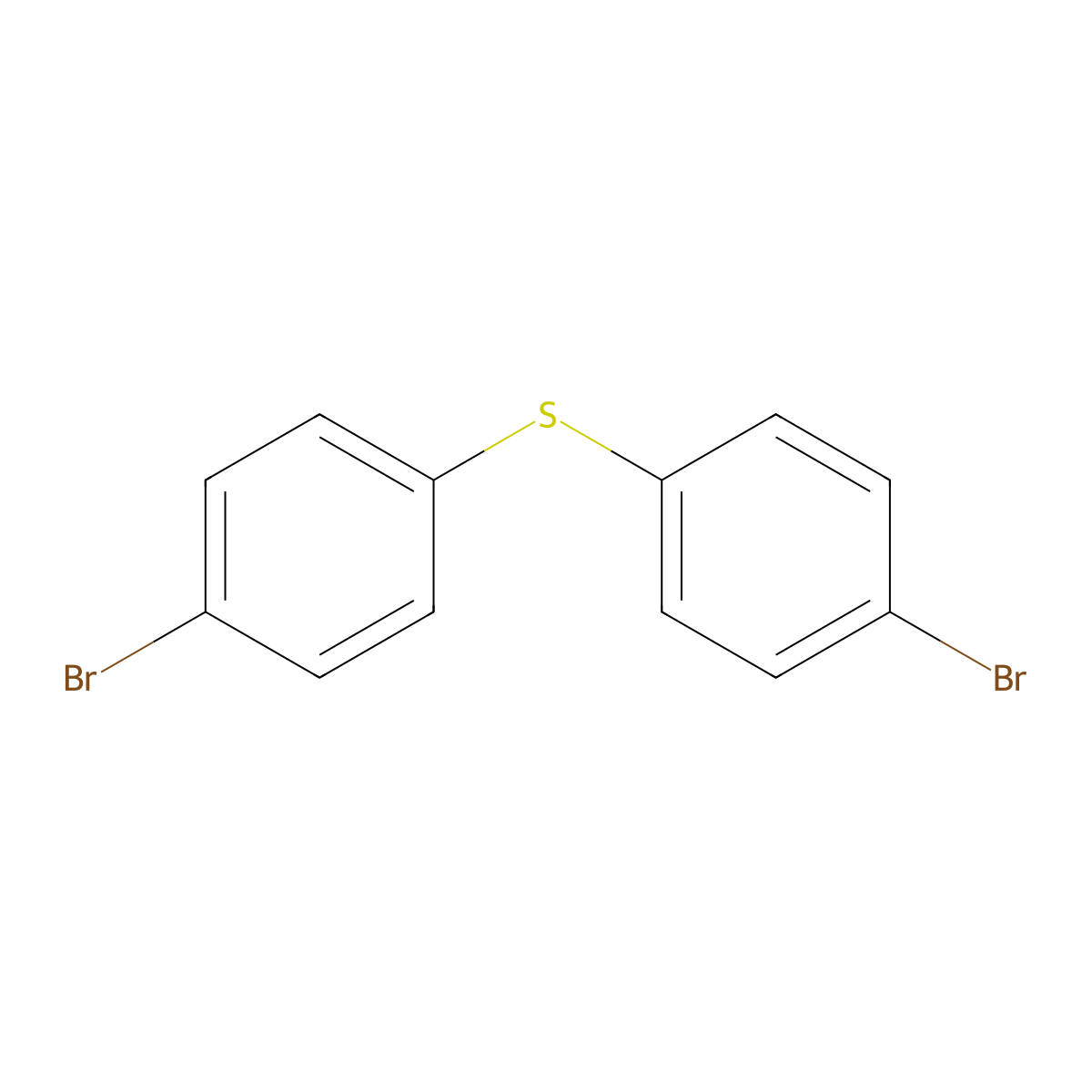 Bis(4-bromophenyl) sulphide molecular structure, CAS 3393-78-0