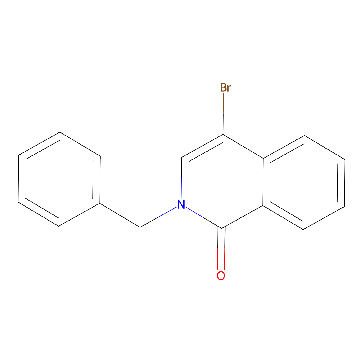 2-benzyl-4-bromoisoquinolin-1(2H)-one molecular structure, CAS 33930-64-2