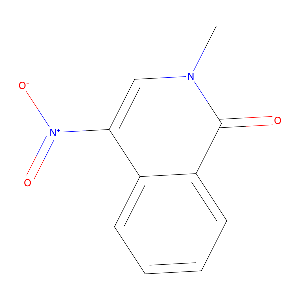 2-Methyl-4-nitroisoquinolin-1(2H)-one molecular structure, CAS 33930-79-9