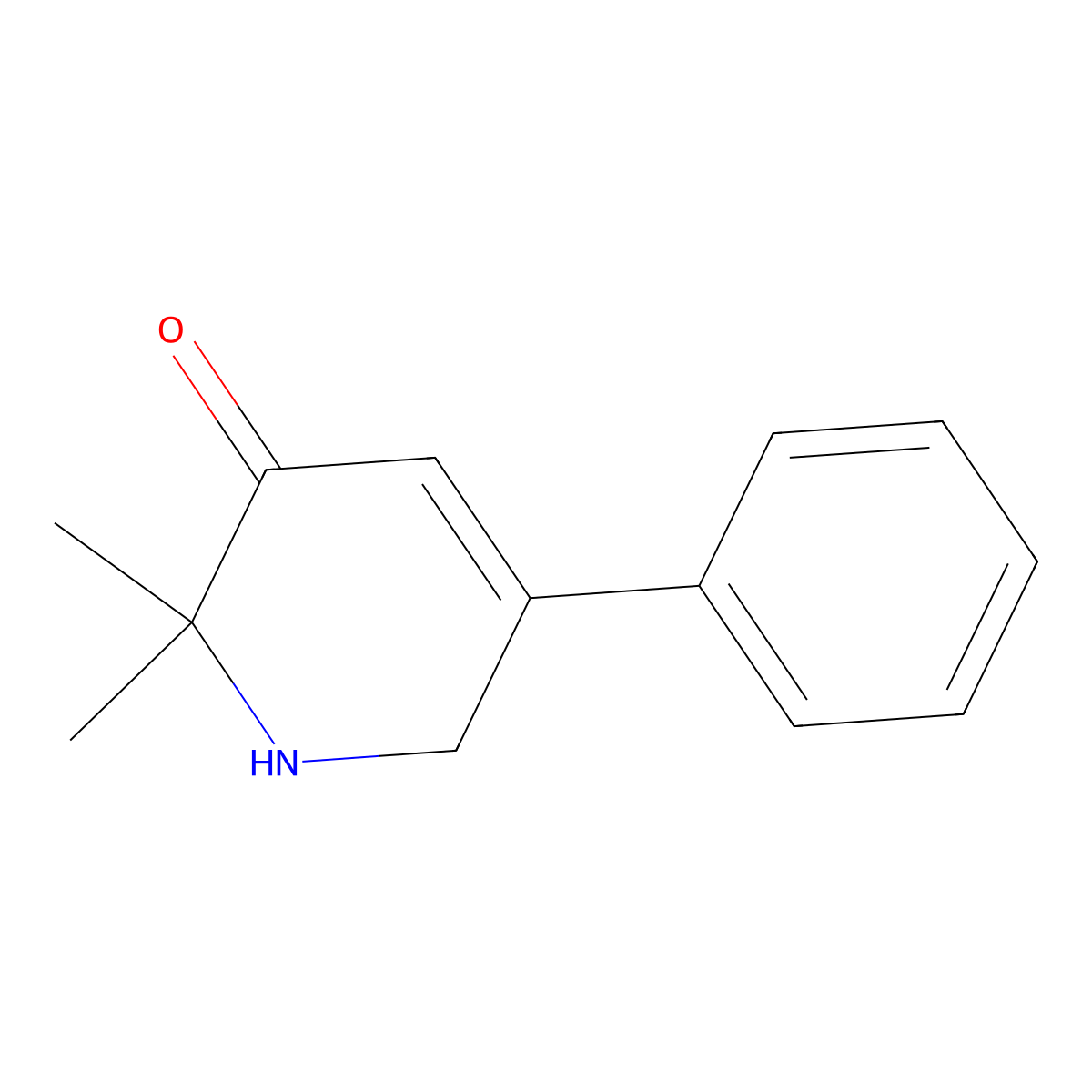 2,2-dimethyl-5-phenyl-1,6-dihydropyridin-3(2H)-one molecular structure, CAS 339304-11-9