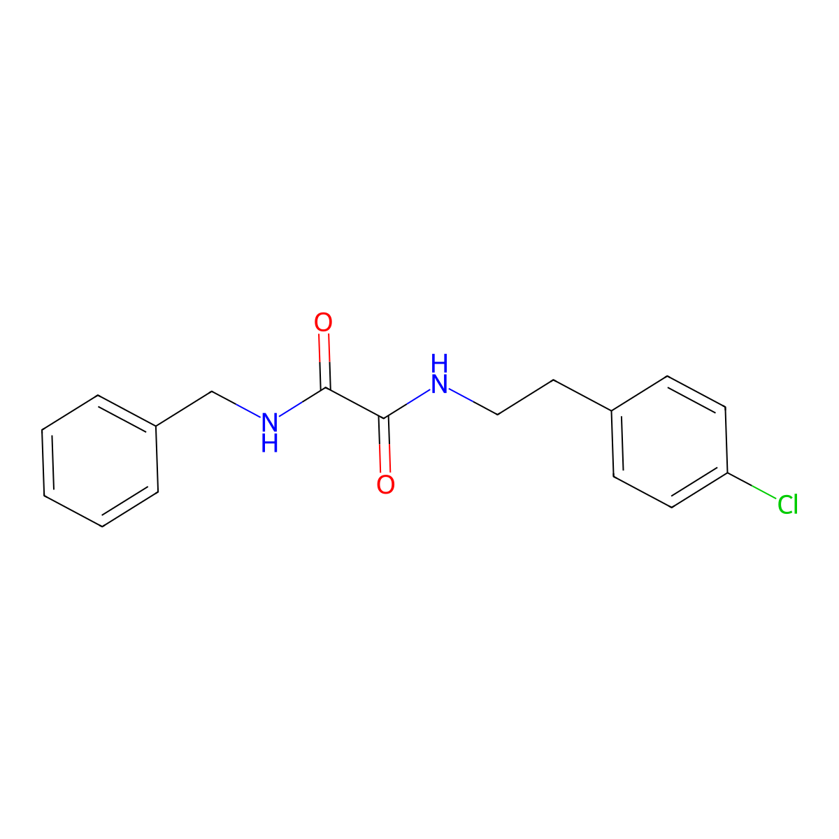 N'-benzyl-N-[2-(4-chlorophenyl)ethyl]oxamide molecular structure, CAS 339313-92-7