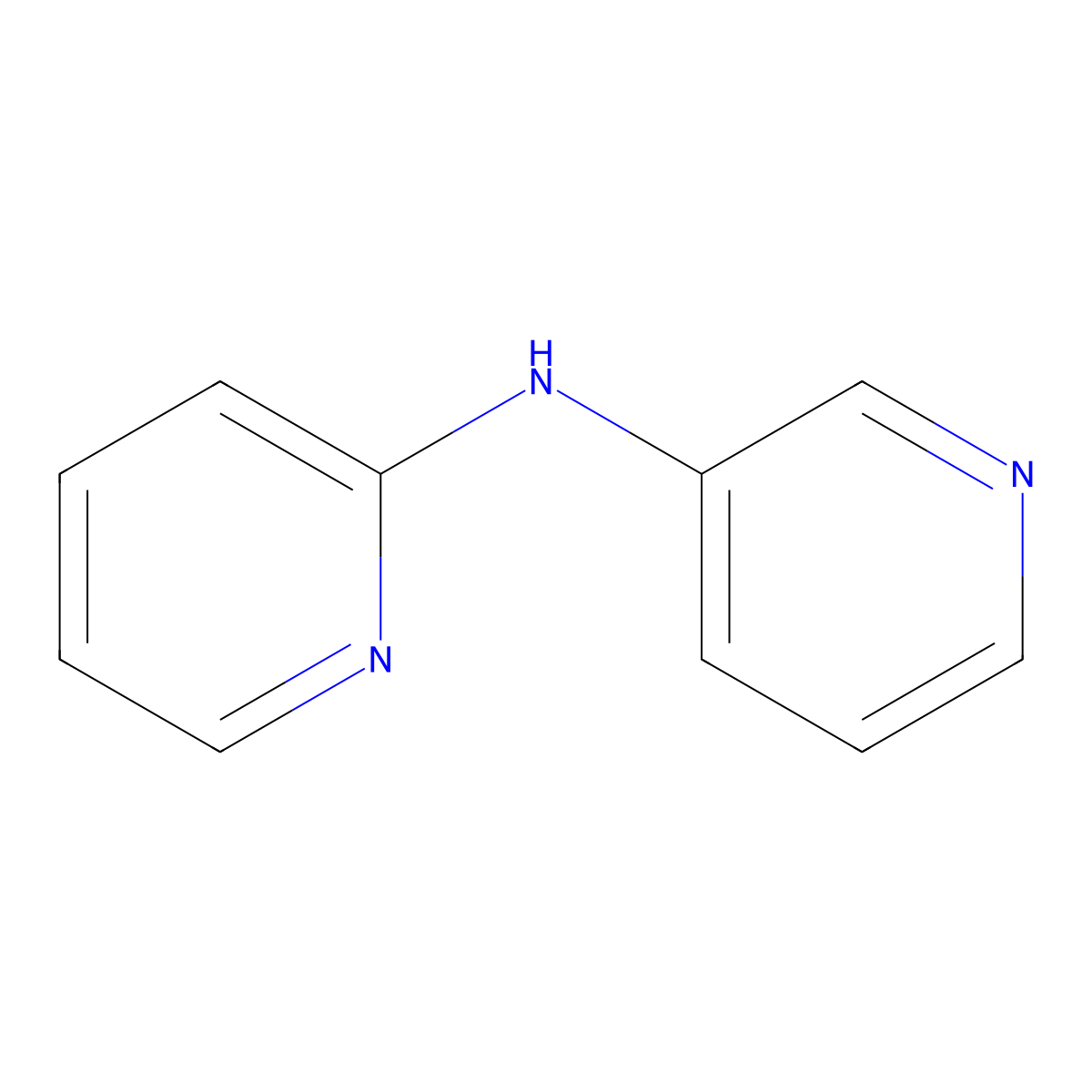 N-(Pyridin-3-yl)pyridin-2-amine molecular structure, CAS 33932-95-5
