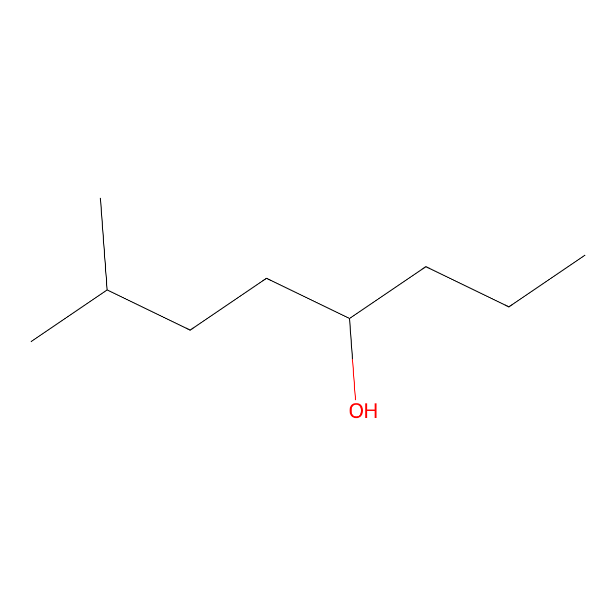 7-Methyloctan-4-ol molecular structure, CAS 33933-77-6